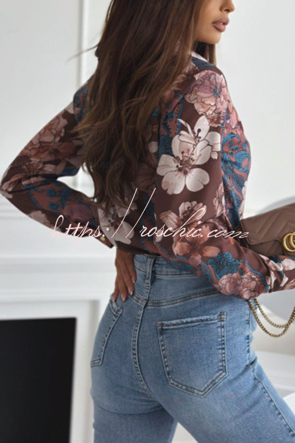 Fashion Printed Long Sleeve Casual Shirt