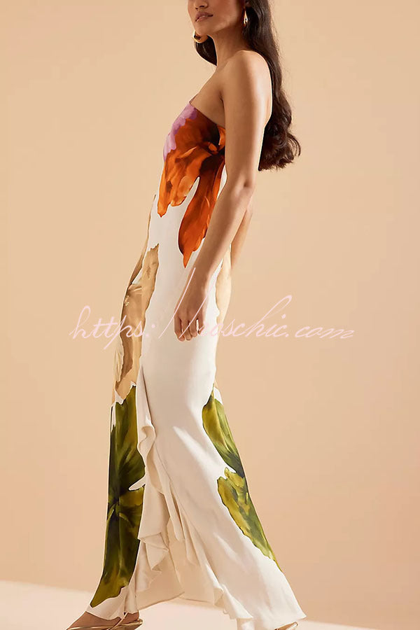 one shoulder slip dress A.L.C. Lou Dress in Orange