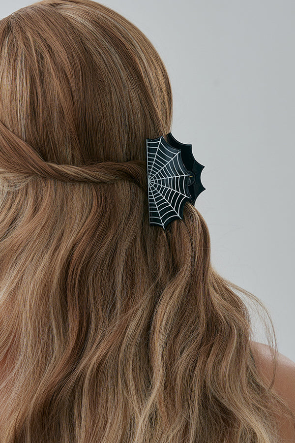 Halloween Gothic Fashion Bat Pumpkin Hair Clip