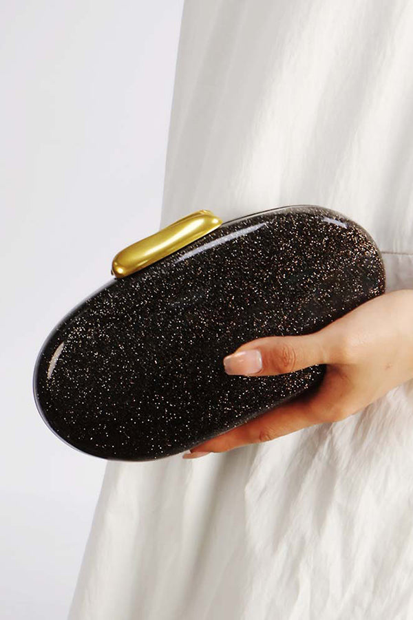 Simple Acrylic Oval Clutch
