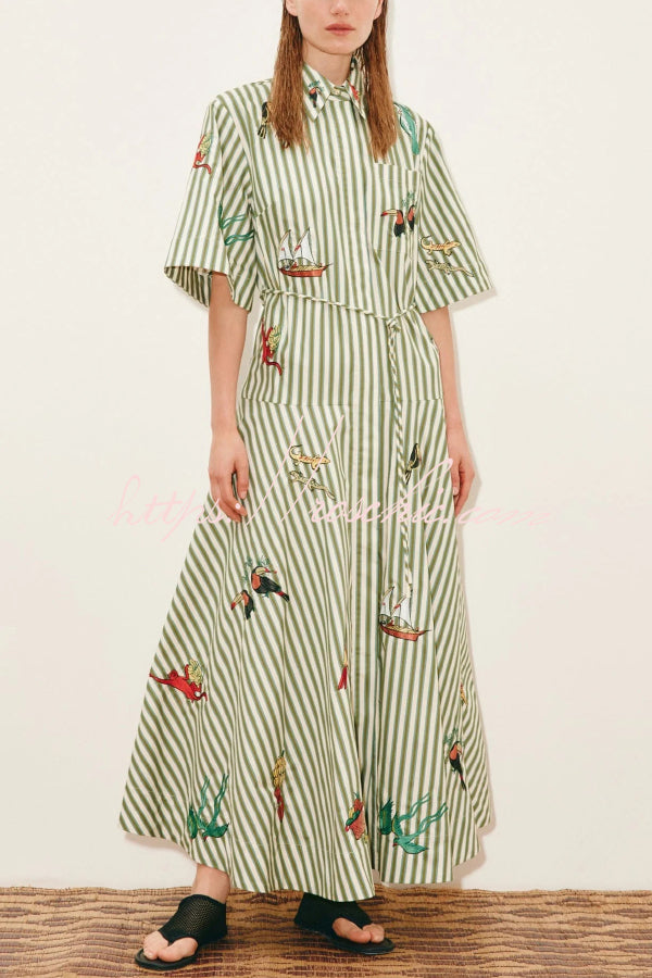 green holiday dress girl Drop Me a Note Dress in Picnic Embroidered Gingham – Bunny and Babe Winnetka
