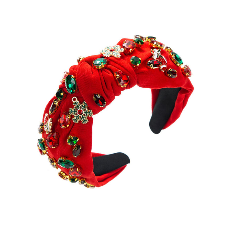 Knotted Christmas Tree Snowflake Christmas Stocking Decorative Headband