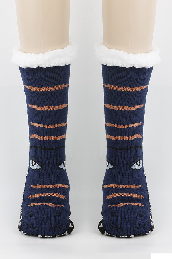 Cute Animal Thick Fleece Floor Socks