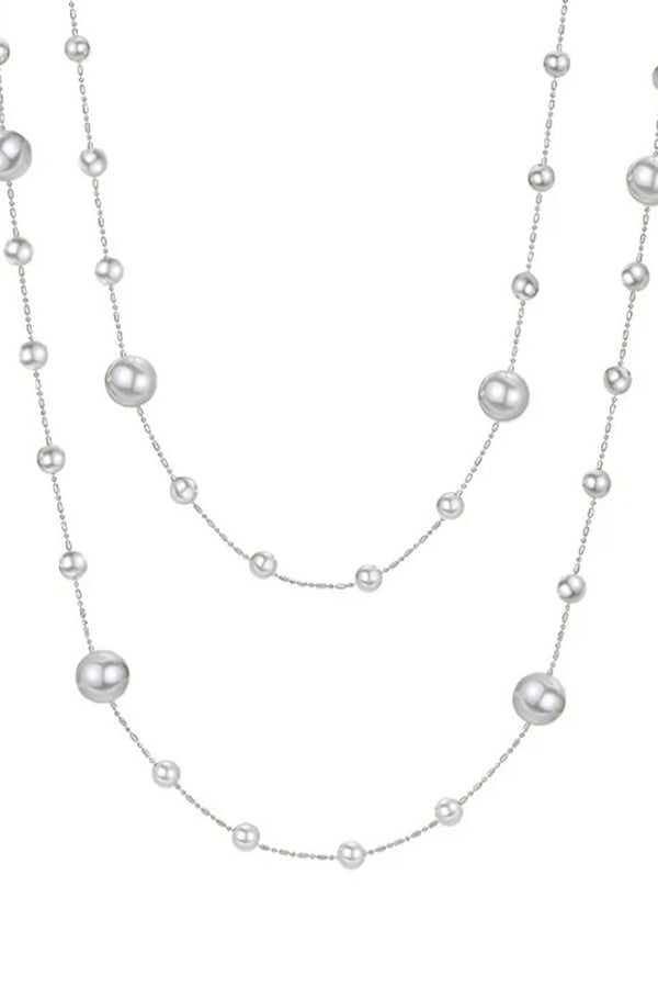 Vintage Pearl Beaded Stackable Elegant Necklace