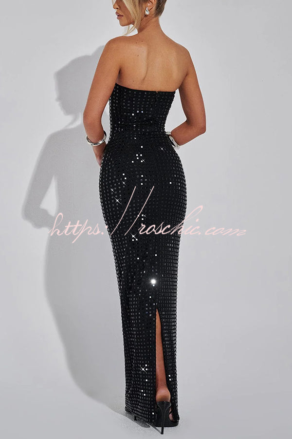 Sexy Sleeveless Backless Slim Fit Slit Maxi Dress