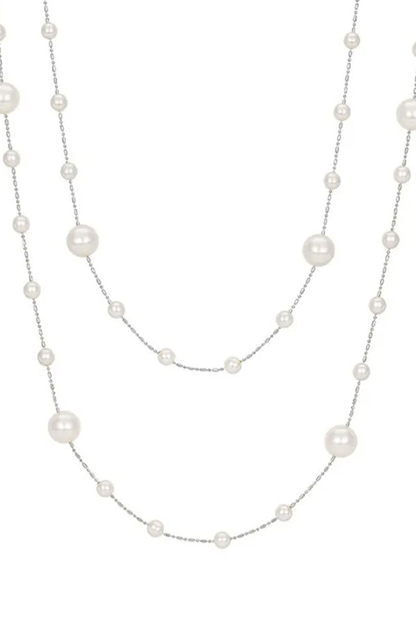 Vintage Pearl Beaded Stackable Elegant Necklace