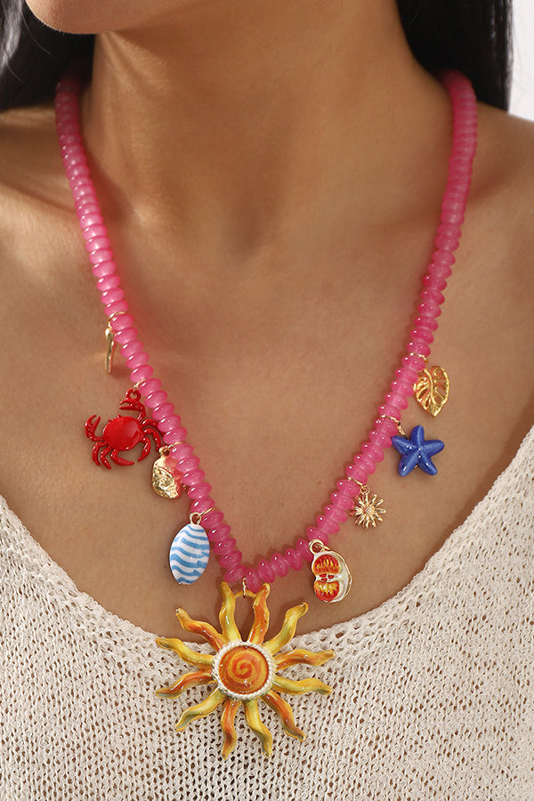 Bohemian Ocean Style Rice Bead Necklace