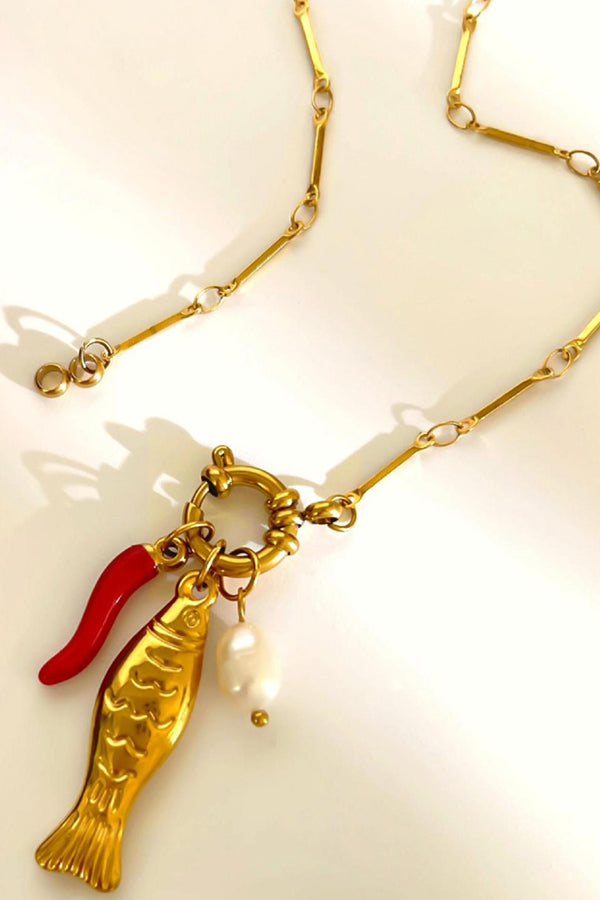 Fashion Koi Freshwater Pearl Necklace