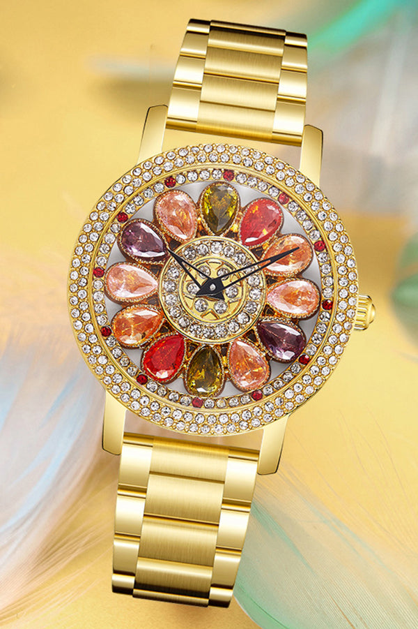 Fashionable Diamond-studded Elegant Quartz Watch – roschic display picture 1