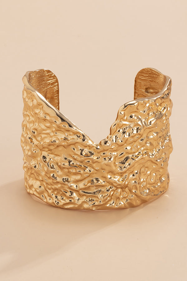 Punk Metal Style Simple Pockmarked Exaggerated Bracelet