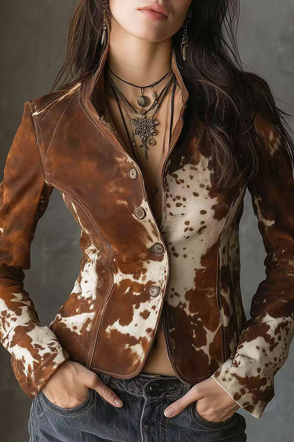 Fashion Single-breasted Long-sleeved Slim-fit Jacket