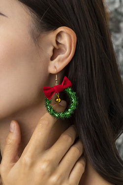 Christmas Tree Tassel Garland Bell Earrings Earrings