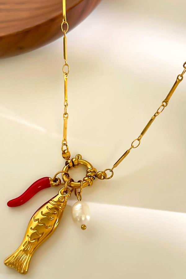 Fashion Koi Freshwater Pearl Necklace