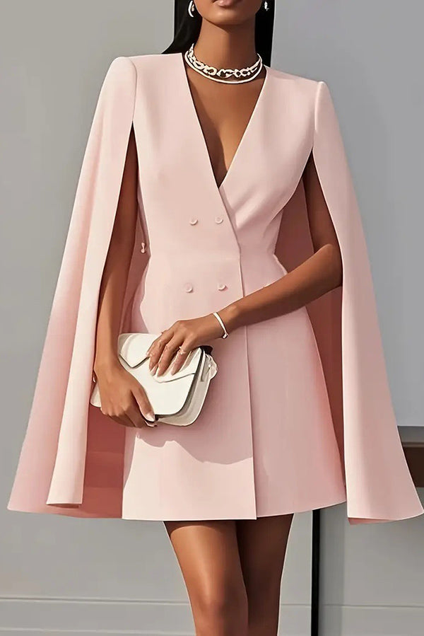 cape dress mini Ivory boohoo Lace Detail Ideal for a night out or a sophisticated event Havana Ivory Chiffon Cape Dress