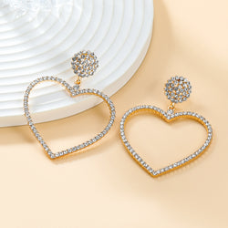 Diamond Heart Earrings