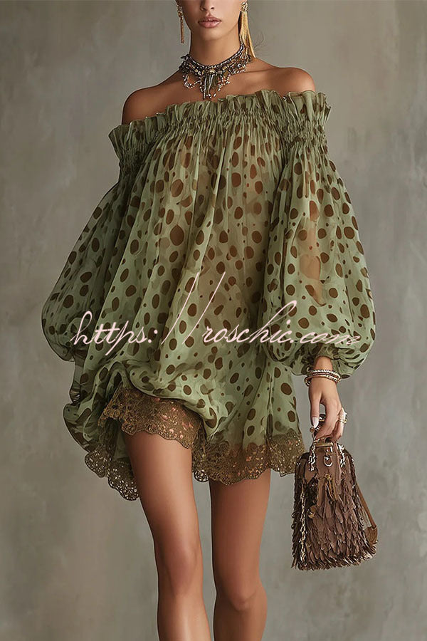 green polka dot off shoulder dress YOURS LONDON Plus Size Dark Green Polka Dot Maxi Dress