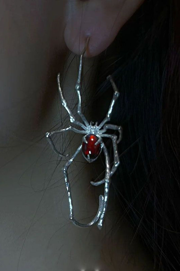 Halloween Punk Spider Earrings