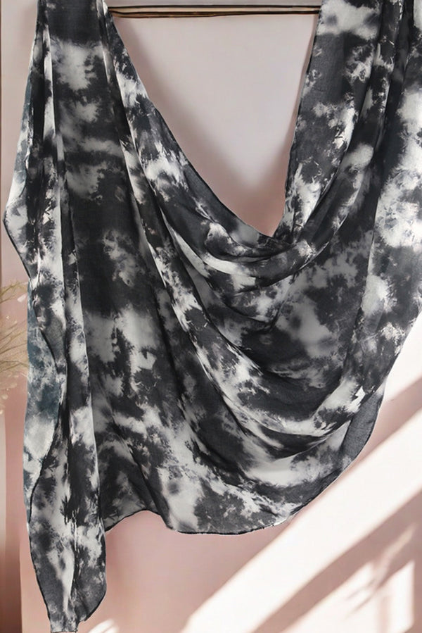 Watercolor Series Satin Shawl Scarf