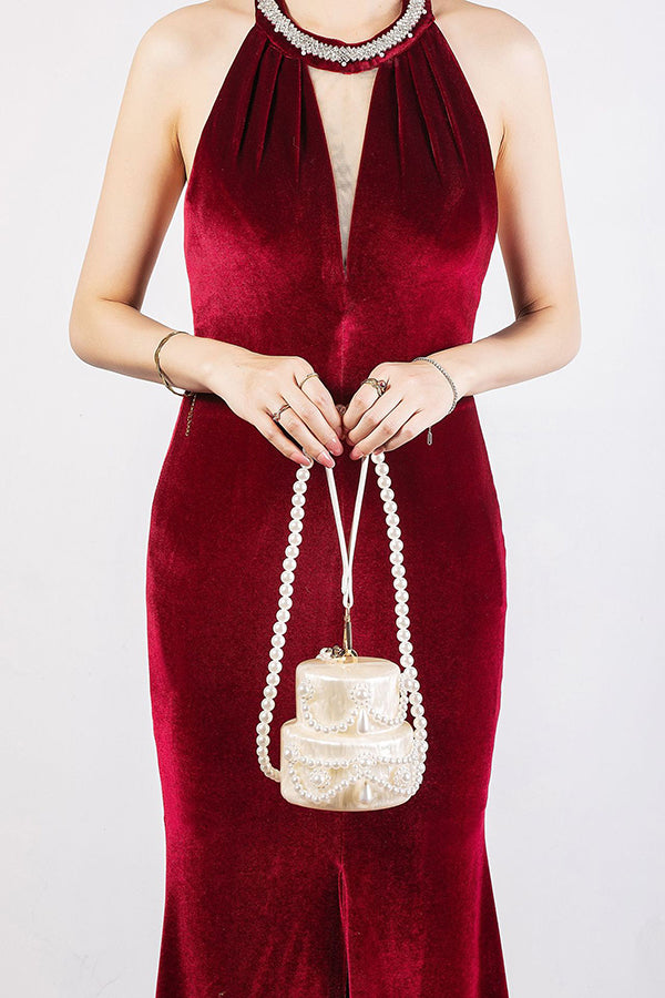 Fashionable and Elegant Multi-style Pearl Chain Shoulder Bag