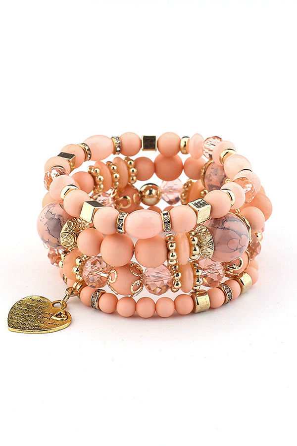 Stylish Bohemian Multi-Layer Crystal Beaded Bracelet