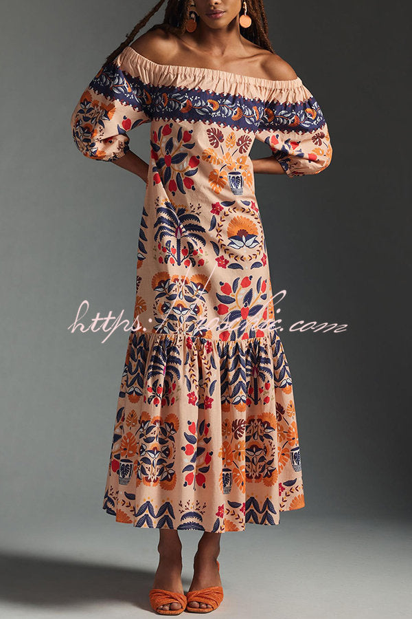 flowy dress from the islands Gradient Island Sling Maxi Dress Lilla Haven