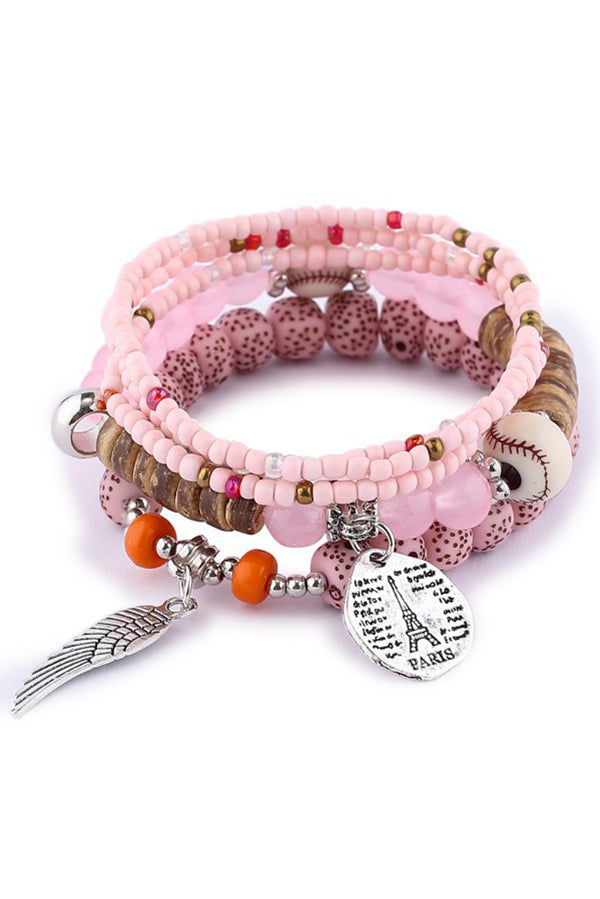 Stylish Bohemian Multi-Layer Elastic Beaded Bracelet