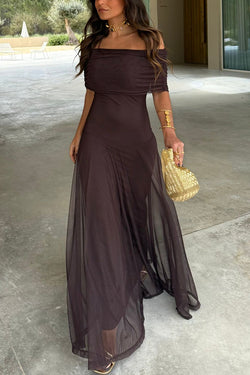 dresses that flare out at the bottom Shop Red V Neck Flared Sleeves Maxi Dress - for Women | OUTZIDR main image 0