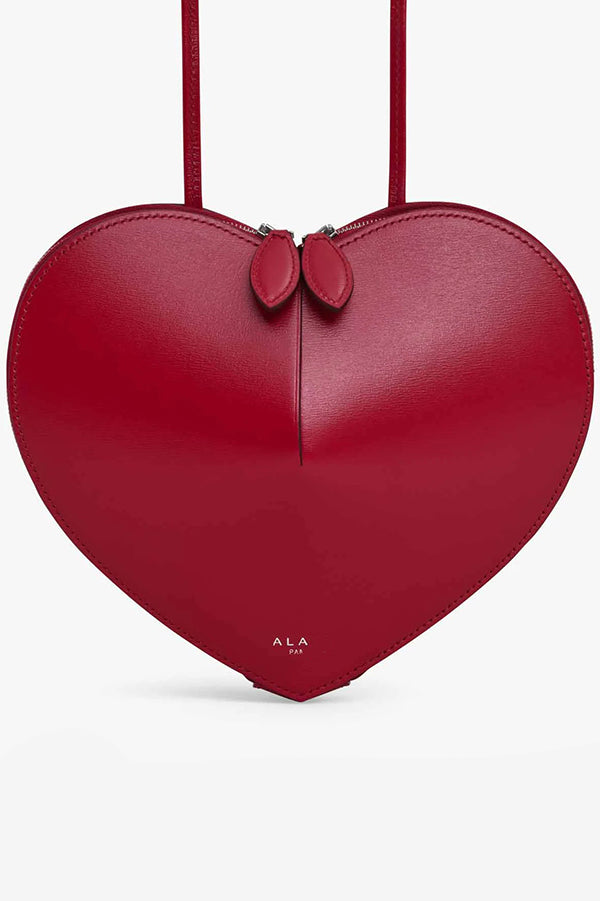 Fashionable Heart Genuine Leather Shoulder Crossbody Bag