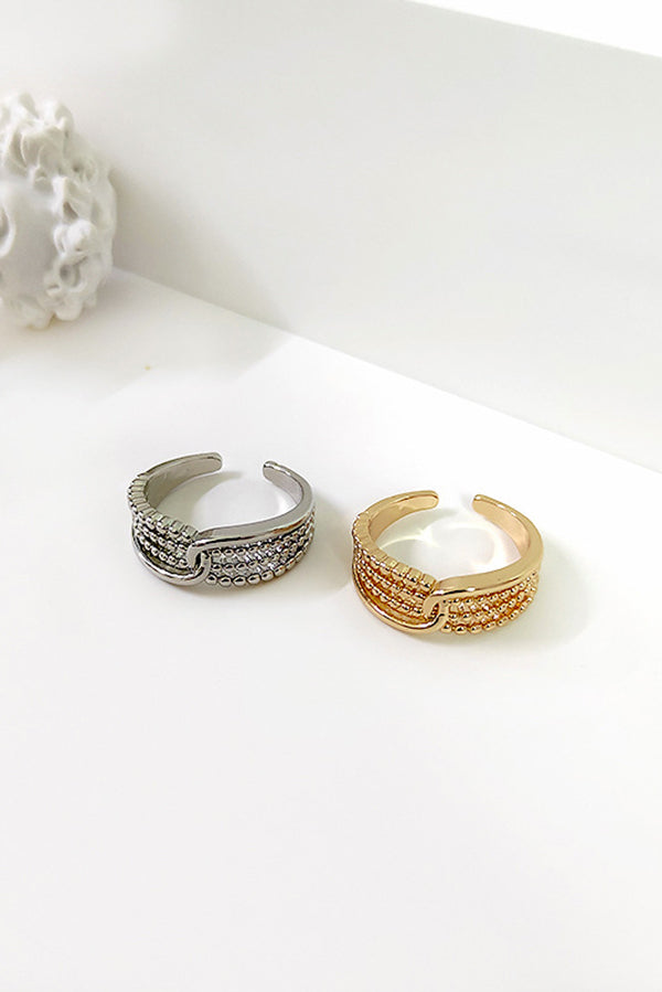 Retro Simple Double-layer Open Ring
