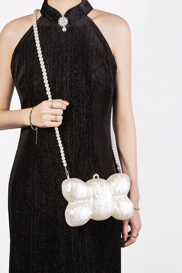 Fashionable and Elegant Multi-style Pearl Chain Shoulder Bag