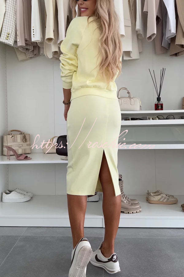 Comfort and Femininity Knit Ribbed Button Up Long Sleeve Bomber Jacket