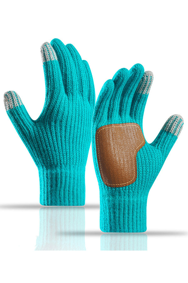 Outdoor Cycling Non-slip and Cold-proof Knitted Touchscreen Gloves