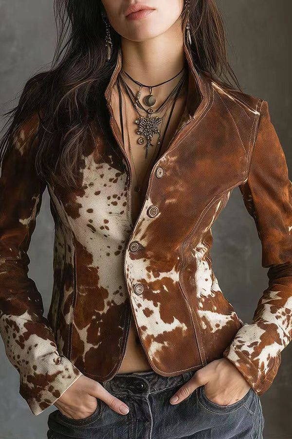 Fashion Single-breasted Long-sleeved Slim-fit Jacket