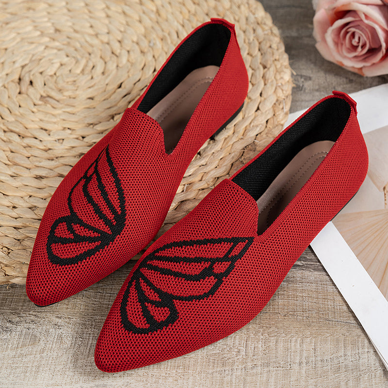 Elegant Pointed Toe Versatile Flat Shoes