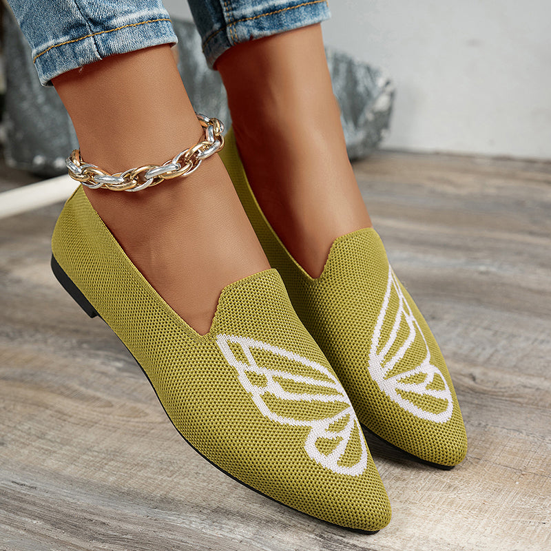 Elegant Pointed Toe Versatile Flat Shoes