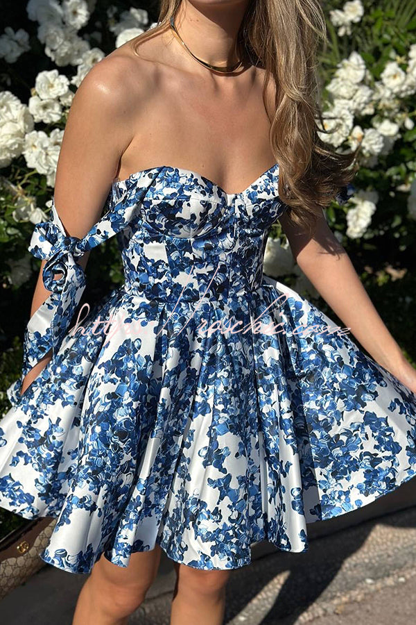 flared mini dresses PERLA Flared Mini Dress
