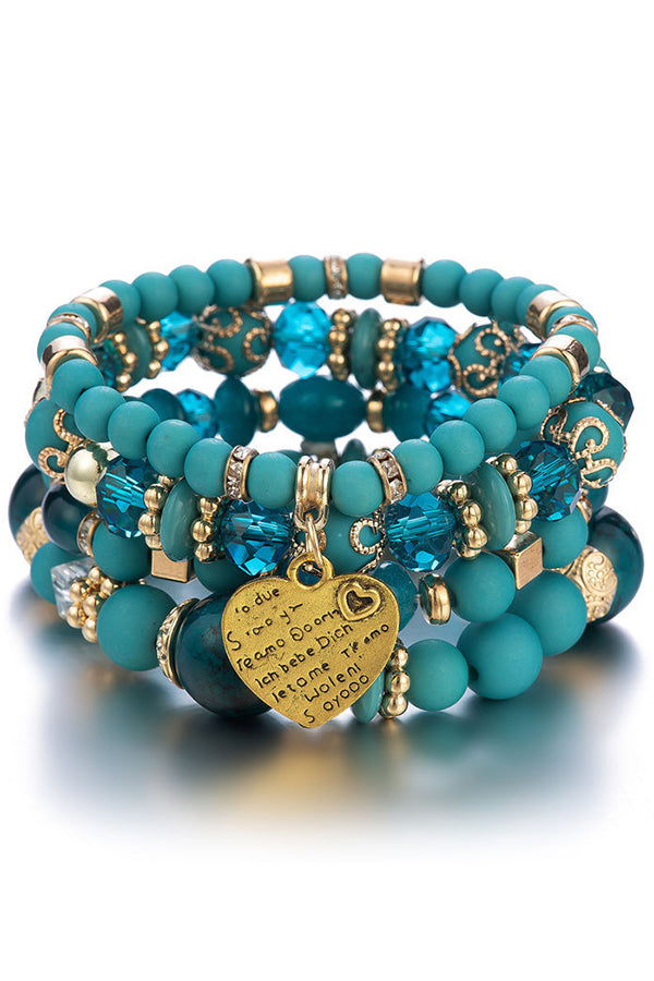 Stylish Bohemian Multi-Layer Crystal Beaded Bracelet