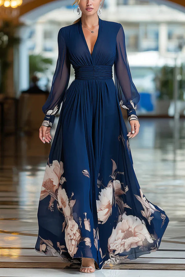 patchwork mesh dress Women Lace Patchwork Mesh Maxi Dress Floral Print Cutout Sweetheart Neck  Backless Slit Summer Y2K Long Dresses Dark Brown L