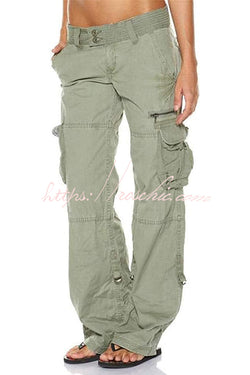 Women's Tactical Active Loose Multi-Pockets Cargo Pants