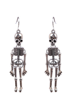 Halloween Dark Style Skull Earrings