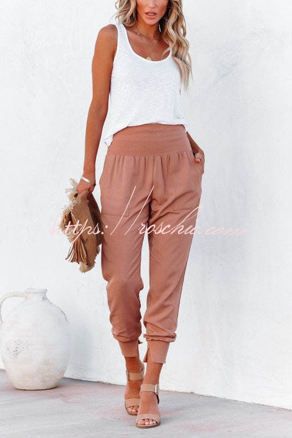 Hot and Bothered Pocketed Cotton Joggers