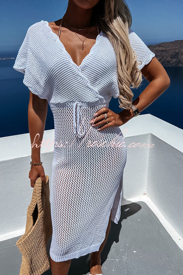 Sailing The Sea Knitted Cover Up Dress