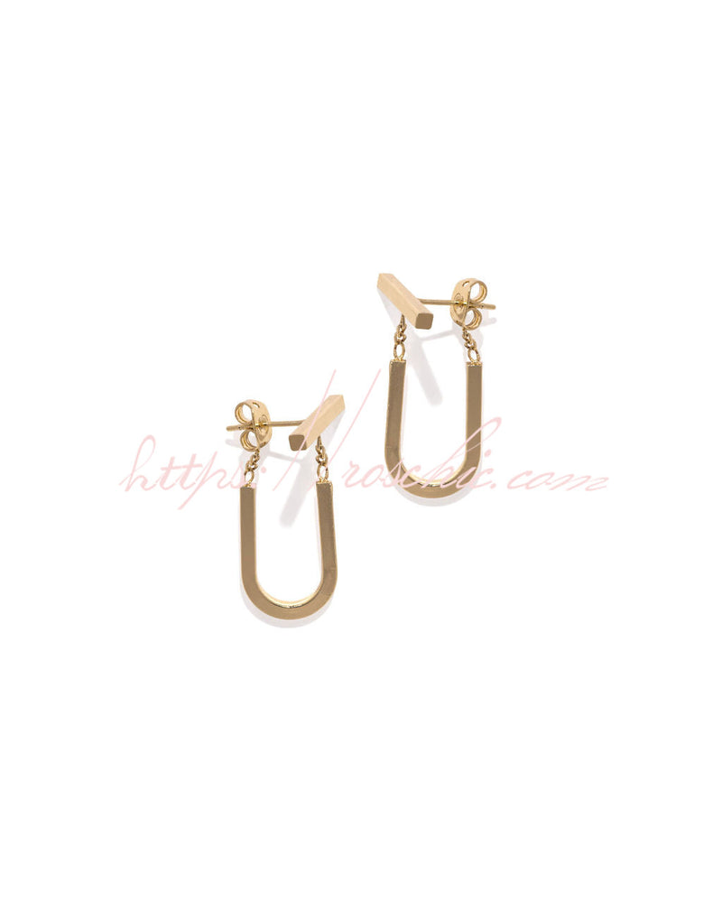 Gold Chain Link Earrings