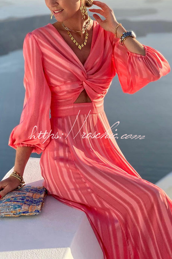 Enjoy The Sunshine Cross Front Maxi Dress