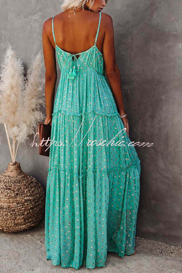 My Fair Lady Adjustable Tiered Maxi Dress