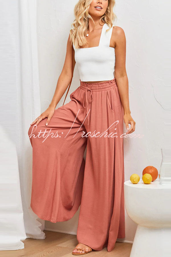 Full of Dreams Pocketed Wide Leg Pants