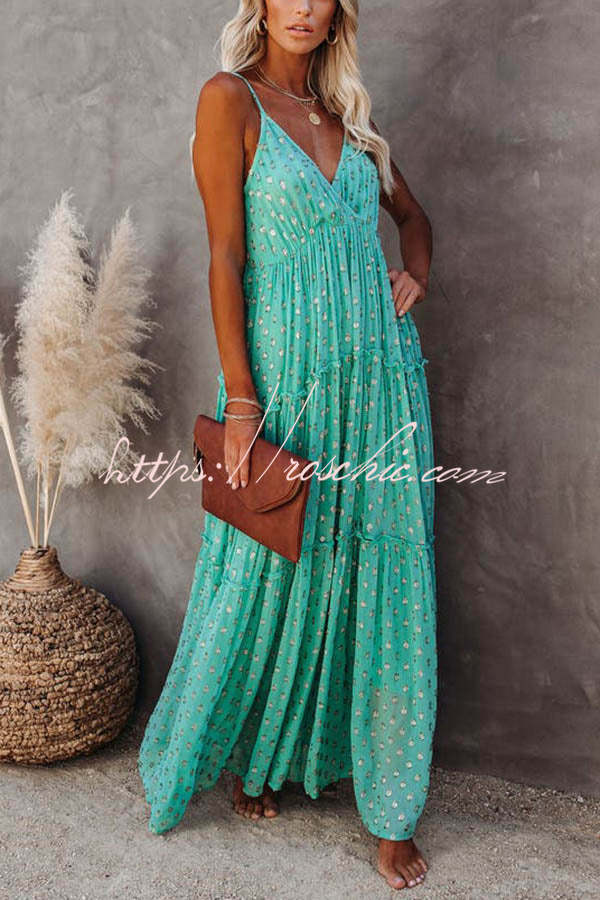 My Fair Lady Adjustable Tiered Maxi Dress