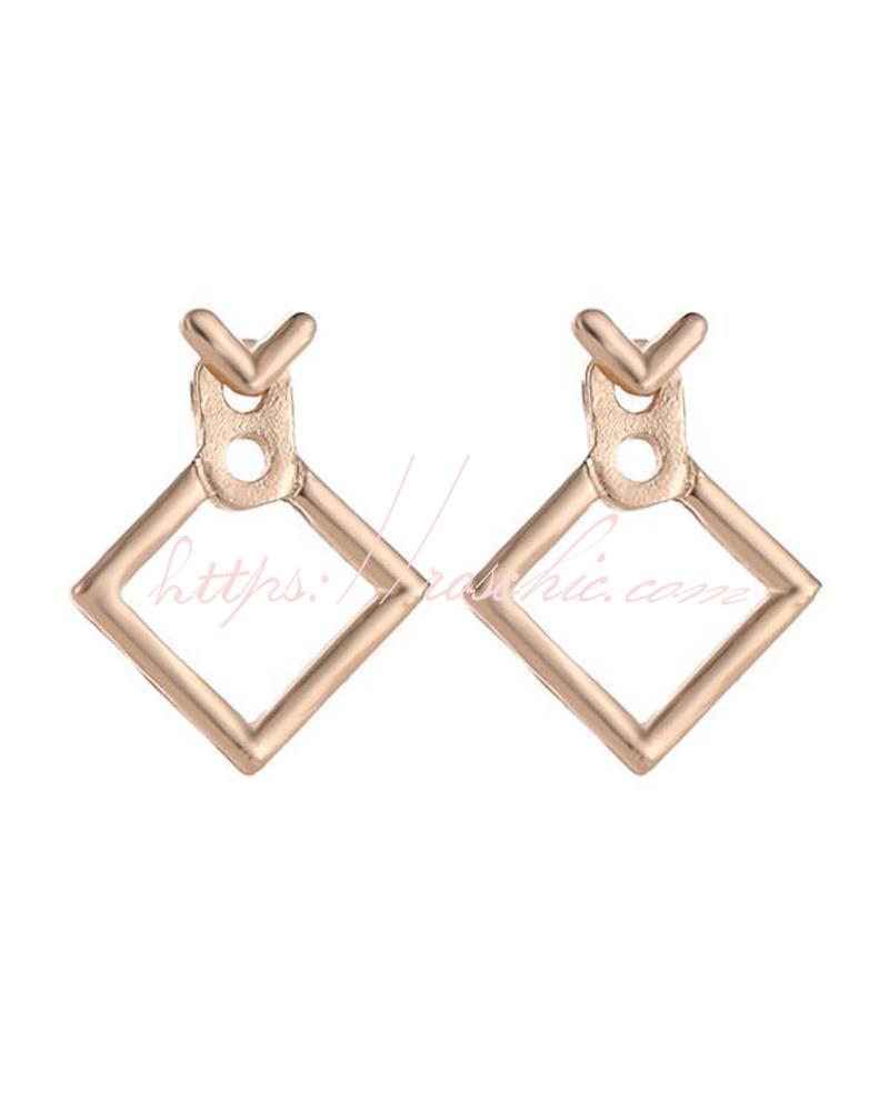 Geometric Pattern Earrings