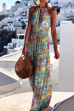 Think I'm In Love Colourful Print Maxi Dress