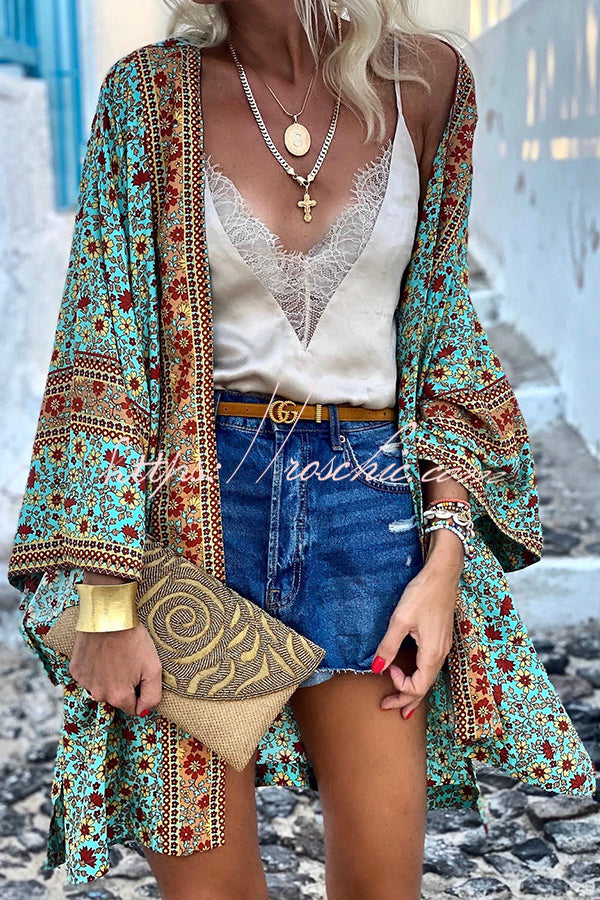 All I Want Floral Kimono Cover-up